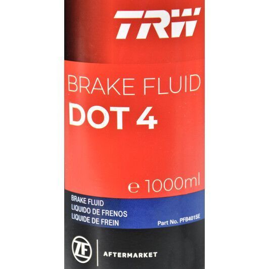 TRW DOT 4, 1 л (PFB401) тормозная жидкость пластиковая тара фото