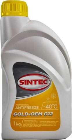 Готовый антифриз Sintec Gold G12 желтый -40 &deg;C фото
