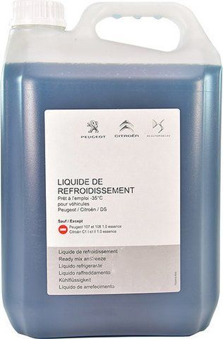 Citroen/Peugeot Antifreeze сине-зеленый -35 &deg;C, 5 л (1637756480) готовый антифриз фото