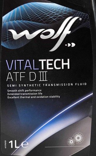 Wolf VitalTech ATF DIII, 1 л (8305306) напівсинтетична трансмісійна олива фото