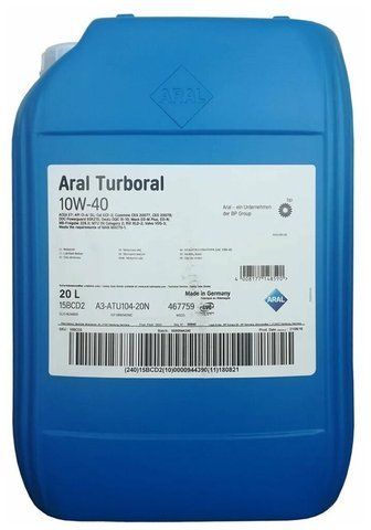 Aral Turboral 10W-40, 20 л (15BCD2) моторное масло фото