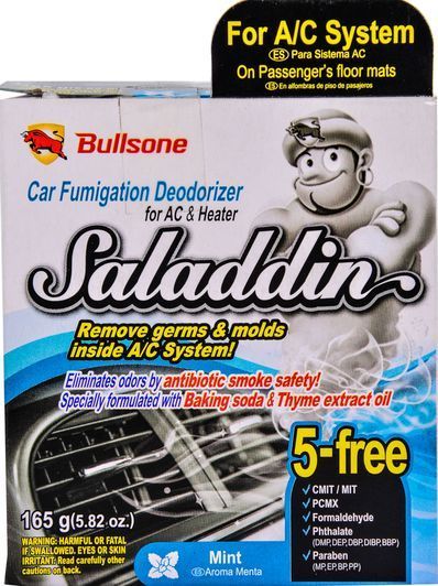 Bullsone Saladdin м'ята фумігатор, 165 мл очищувач кондиціонера фото