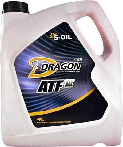 S-Oil DRAGON ATF III, 4 л (datfiii4) трансмісійна олива фото