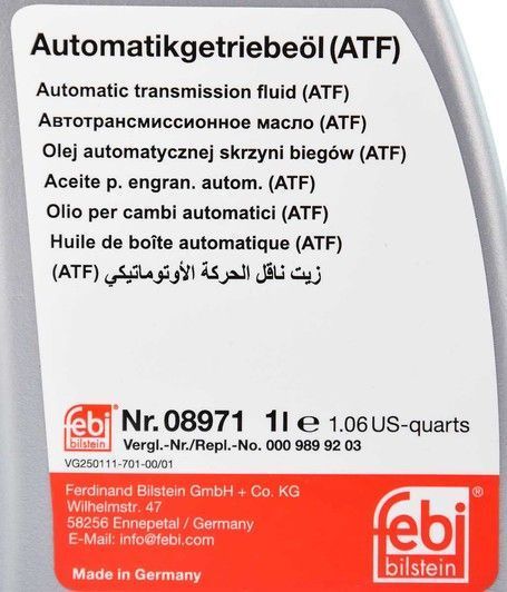 Febi Dexron II D, 1 л (08971) трансмиссионное масло фото