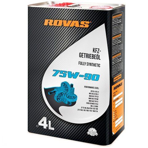 Rovas 75W-90, 4 л (75909) синтетическое трансмиссионное масло фото