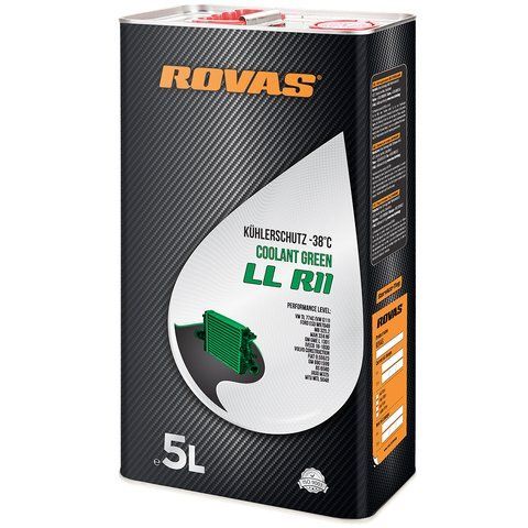 Rovas Coolant Green LL R11 зеленый -38&deg;C, 5 л (75977) готовый антифриз фото