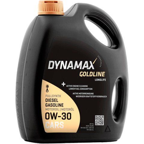 Dynamax Goldline LongLife 0W-30, 5 л (502114) моторное масло фото