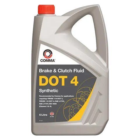 Comma Synthetic DOT 4 ABS, 5 л (BF45L) гальмівна рідина пластикова тара фото