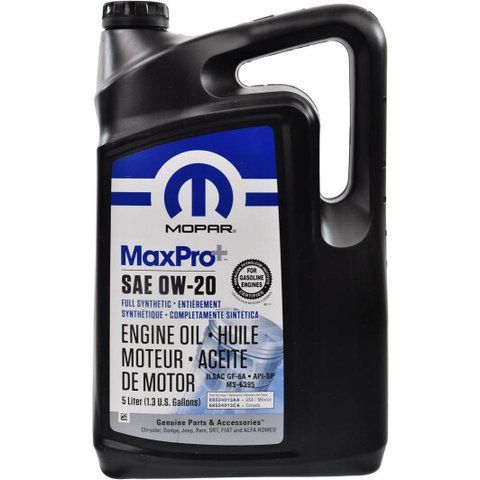 Mopar MaxPro Plus GF-6A 0W-20 5 л, (68524013AA) моторна олива фото