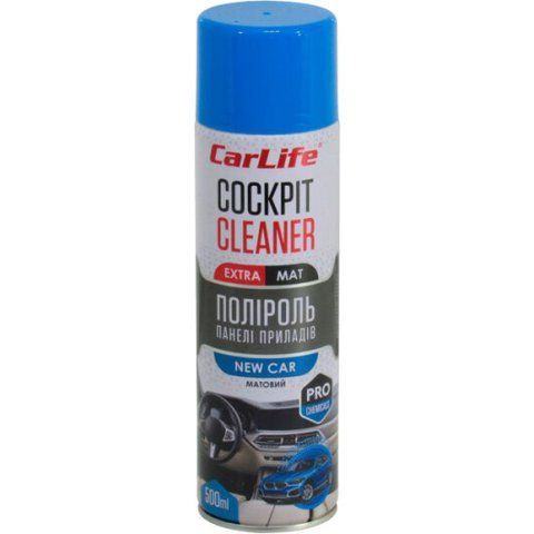 Полироль для салона Carlife Cockpit Cleaner Extra Mat новая машина 500 мл CF524 фото