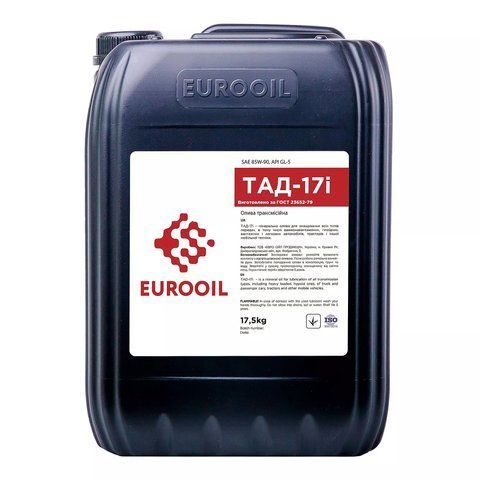 Eurooil ТАД-17и 85W-90, 17,5 л (9406) минеральное трансмиссионное масло фото