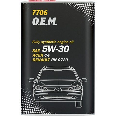 Mannol O.E.M. For Renault Nissan (Metal) 5W-30 1 л, (MN7706-1ME) моторное масло фото