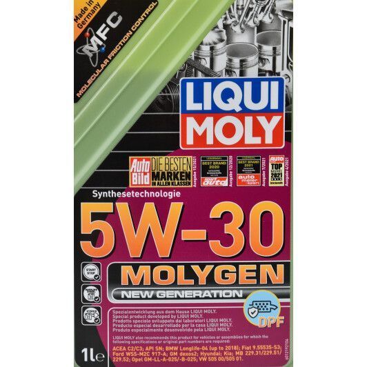 Liqui Moly Molygen New Generation DPF 5W-30 1 л (21224) моторна олива фото