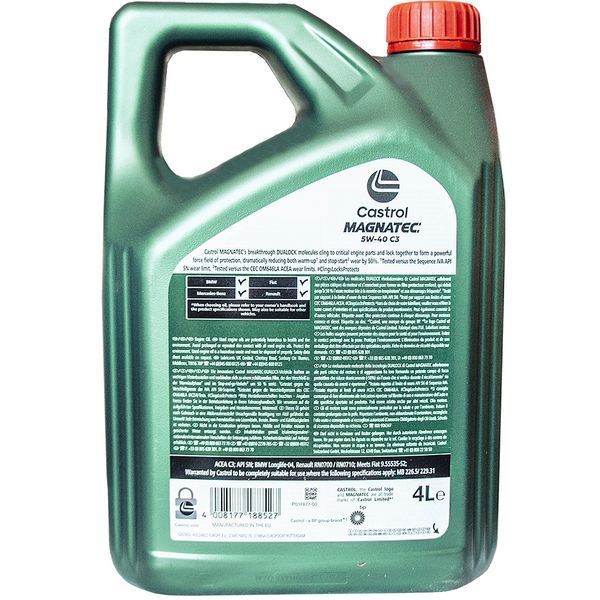Castrol Magnatec C3 5W-40, 4 л (R1MAG54C4X4L) моторное масло фото