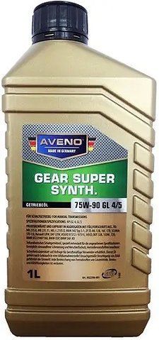 Aveno Gear Super Synth 75W-90 GL4/5, 1 л (0002000206001) синтетическое трансмиссионное масло фото