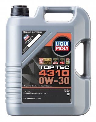 Liqui Moly Top Tec 4310 0W-30, 5 л (2362) моторное масло фото