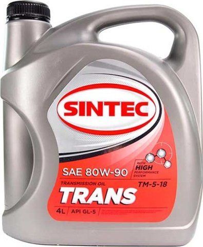 Sintec ТМ5-18 GL-5 80W-90, 4 л (900275) мінеральна трансмісійна олива фото
