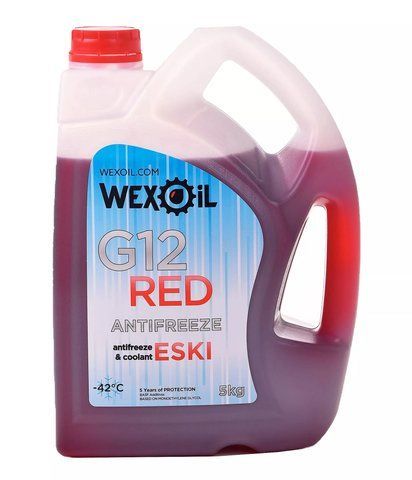 Wexoil Eski G12 -40&deg;C червоний, 5 л (9398) готовий антифриз фото