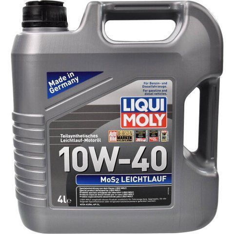 Liqui Moly MoS2 Leichtlauf 10W-40 4 л, (1917) моторное масло фото