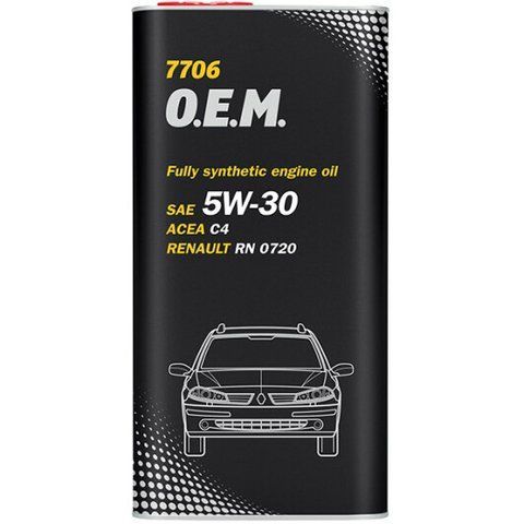 Mannol O.E.M. For Renault Nissan (Metal) 5W-30 5 л, (MN7706-5ME) моторное масло фото