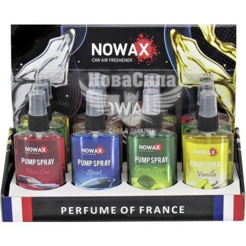 Nowax Pump Spray mix 2 Асорті, 12 шт (NX07531) набір ароматизаторів фото