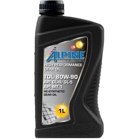 Alpine TDL GL-4 / 5 MT-1 80W-90, 1 л (07251) синтетическое трансмиссионное масло фото