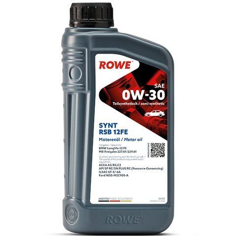 Rowe HC Synt RSB 12FE 0W-30, 1 л (20305001099) моторное масло фото
