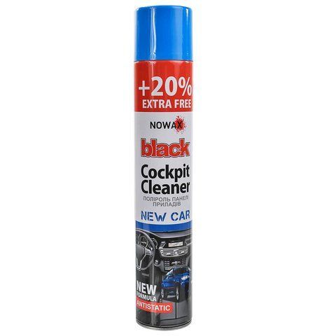 Полироль для салона Nowax Black" Cockpit Cleaner новая машина 750 мл NX00705" фото