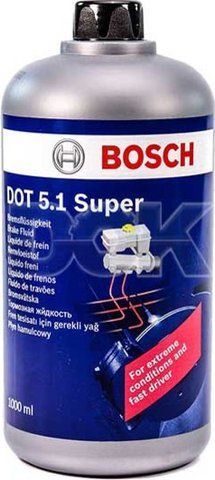 Bosch Super DOT 5.1, 1 л (1987479121) гальмівна рідина пластикова тара фото