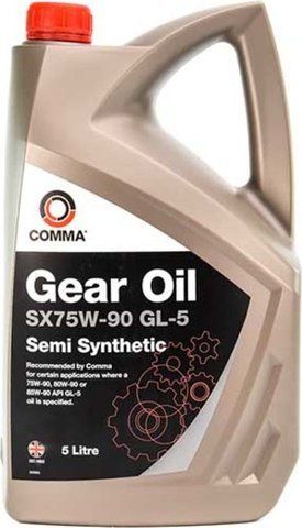 Comma Gear Oil SX GL-5 75W-90, 5 л (SX5L) напівсинтетична трансмісійна олива фото