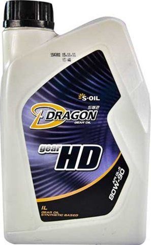 S-Oil DRAGON GEAR HD GL-5 80W-90, 1 л (dghd80901) мінеральна трансмісійна олива фото