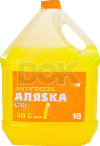 Готовый антифриз АЛЯSКА G13 желтый -40 &deg;C фото