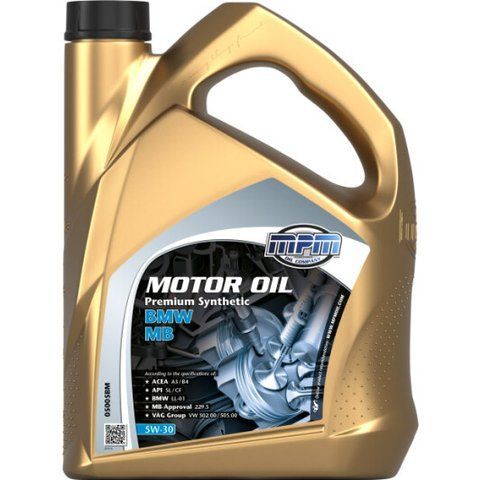 MPM Premium Synthetic BMW / MB 5W-30 5 л, (05005BM) моторное масло фото