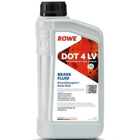 Rowe HC Brake Fluid DOT-4 LV, 1 л (25114001099) тормозная жидкость фото