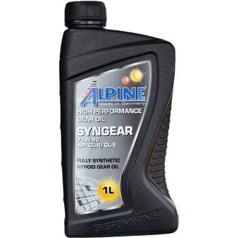 Alpine Syngear GL-4 / 5 MT-1 75W-90, 1 л (07451) синтетическое трансмиссионное масло фото