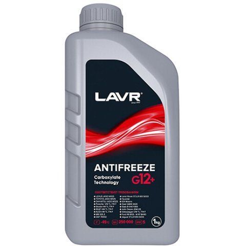 Готовий антифриз Lavr Carboxylate Technology G12+ червоний -45 &deg;C фото