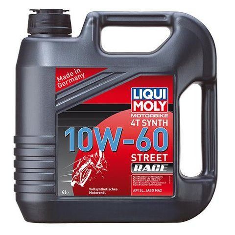 Liqui Moly Motorbike Street Race 10W-60, 4 л (1687) моторное масло 4T фото
