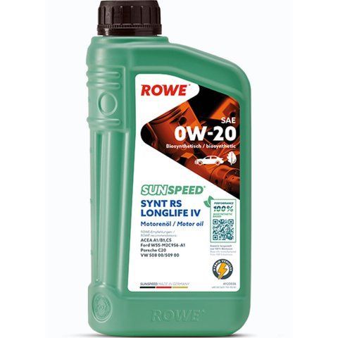 Rowe HC Sunspeed Synt RS Longlife IV 0W-20, 1 л (4920036001099) моторное масло фото