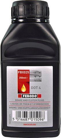 Ferodo Synthetic DOT 4, 0,25 л (FBX025) тормозная жидкость пластиковая тара фото