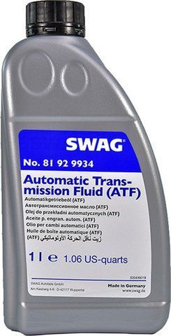 SWAG ATF 81 92 9934, 1 л (81929934) трансмиссионное масло фото