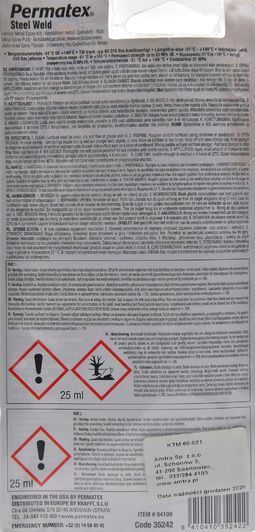 Клей Permatex Steel Weld фото
