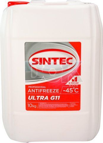 Готовый антифриз Sintec Ultra G11 красный -45 &deg;C фото