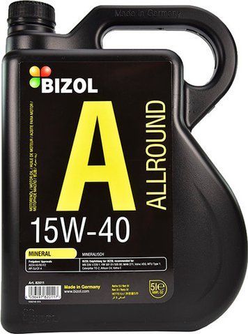 Bizol Allround 15W-40 5 л, (82011) моторное масло фото