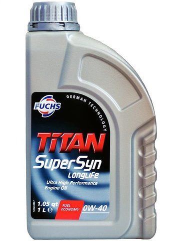 Fuchs Titan Supersyn Long Life 0W-40, 1 л (601425257) моторное масло фото