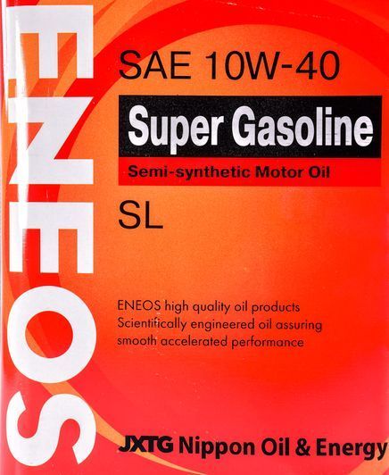 Eneos Super Gasoline SL 10W-40 4 л, моторна олива фото