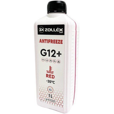 Готовый антифриз Zollex G12+ красный -35 &deg;C фото