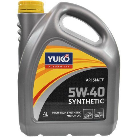Yuko Synthetic 5W-40 4 л, моторное масло фото
