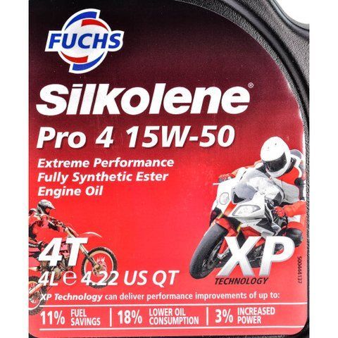 Fuchs Silkolene Pro 4 XP 15W-50, 4 л (600985226) моторна олива 4T фото