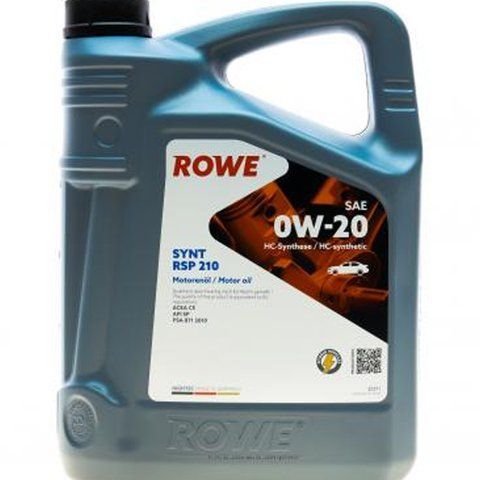 Rowe HC Synt RSP 210 0W-20, 5 л (20371005099) моторное масло фото