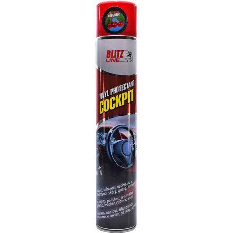 Поліроль для салону Blitz Line Vinyl Protectant Cockpit з матовим ефектом вишня 750 мл 28463 фото